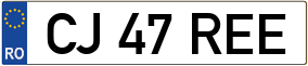 Trailer License Plate